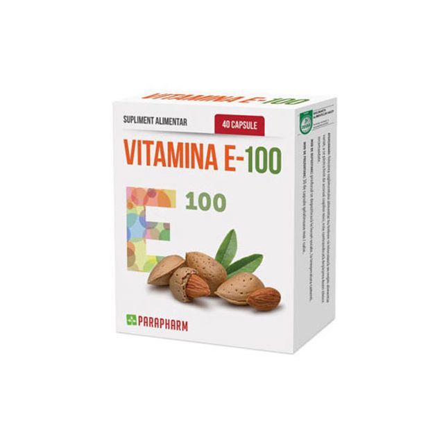 Vitamina E-100 40 cps, Parapharm
