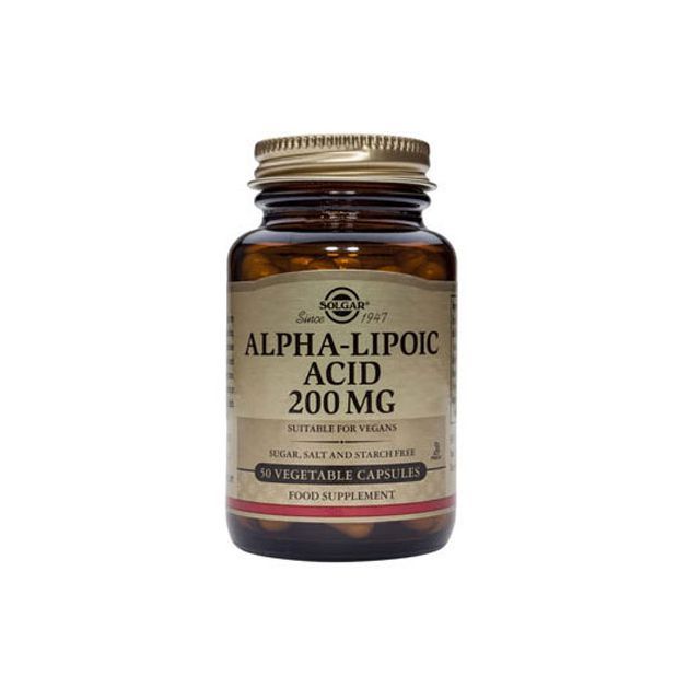 Alpha Lipoic Acid 200mg 50 cps, Solgar