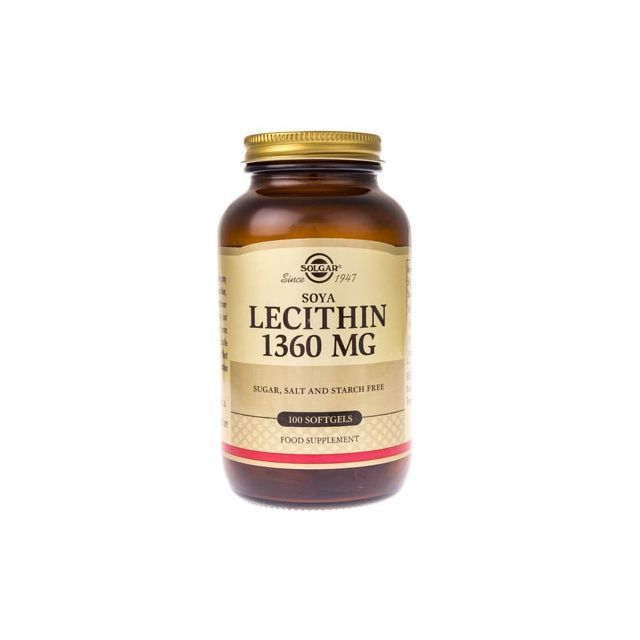 Lecitina din soia 1360mg 100 softgels, Solgar