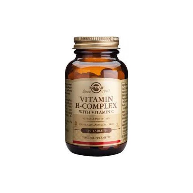 Vitamina B-Complex cu Vitamina C 100 tb, Solgar