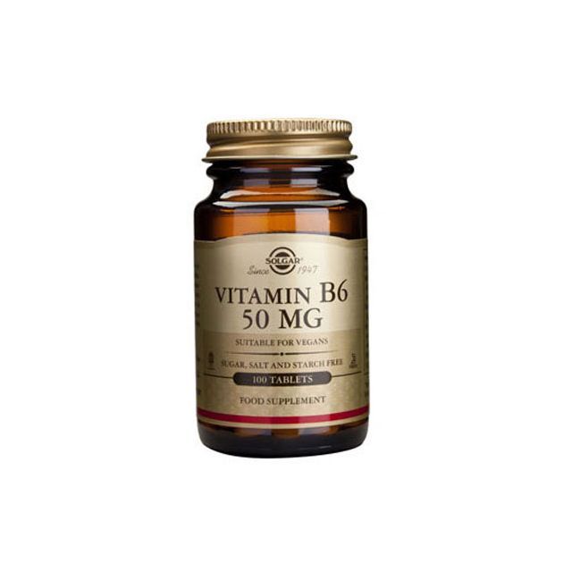 Vitamin B-6 50mg 100 tbl, Solgar
