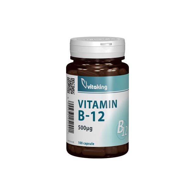 Vitamina B12 (cianocobalamina) 500mcg 100 cps, Vitaking