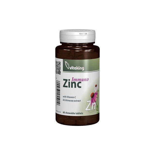 Immuno Zinc masticabil cu Echinacea 60 cpr masticabile, Vitaking