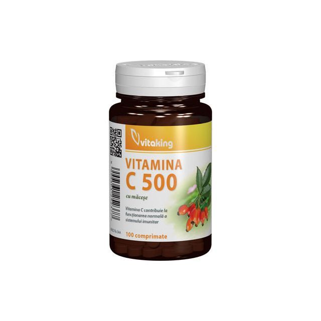 Vitamina C 500mg cu macese 100  cpr, Vitaking