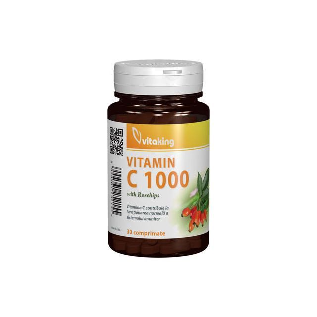 Vitamina C 1000 mg cu macese 30 cpr, Vitaking