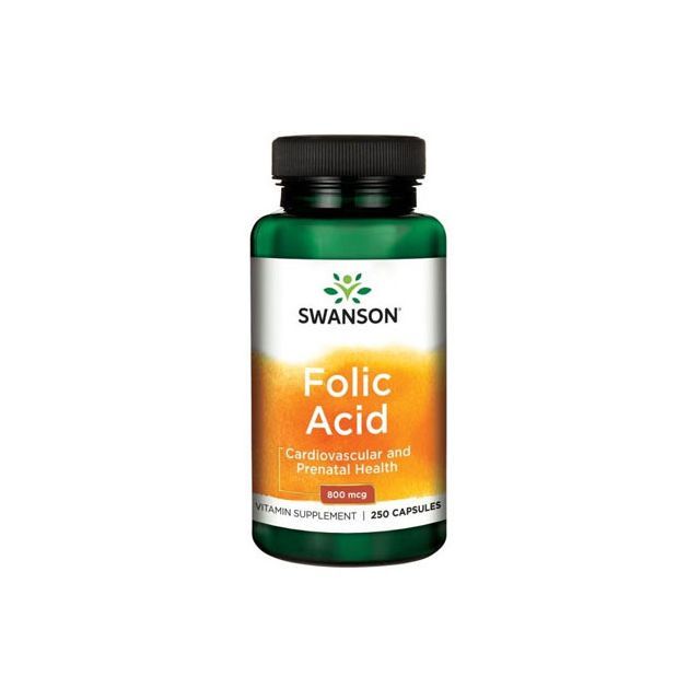 Acid folic 800mcg 250 cps, Swanson