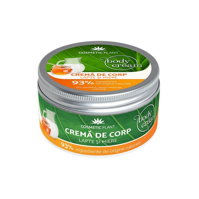 Crema corp cu lapte & miere 200ml, Cosmetic Plant