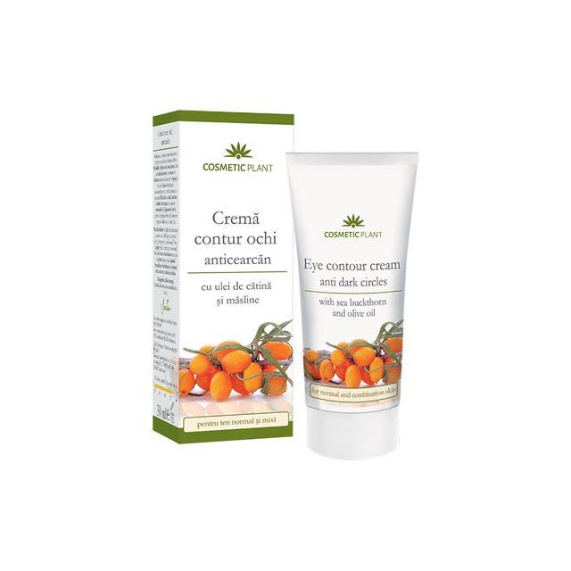 Crema contur ochi anticearcan cu ulei de catina si masline 30ml, Cosmetic Plant