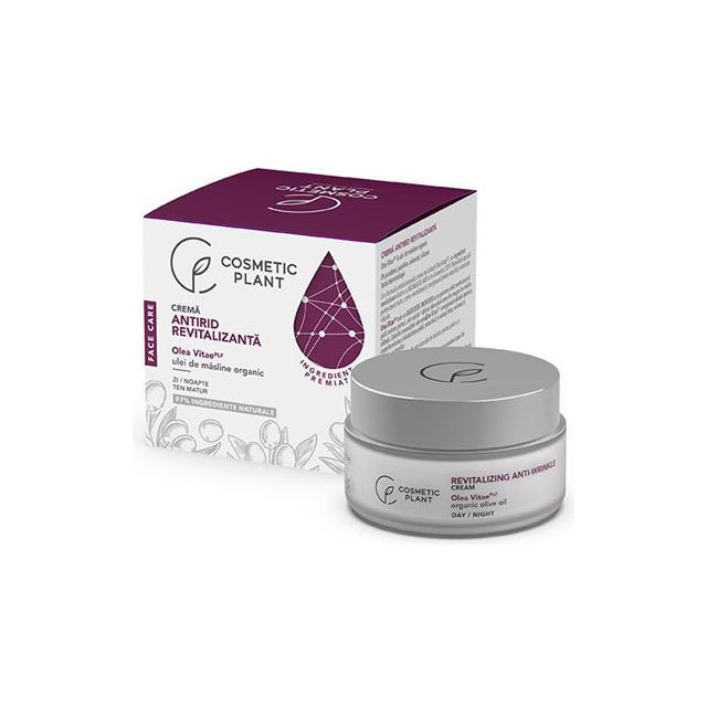 Crema antirid revitalizanta cu Olea Vitae & ulei de masline organic 50ml, Cosmetic Plant