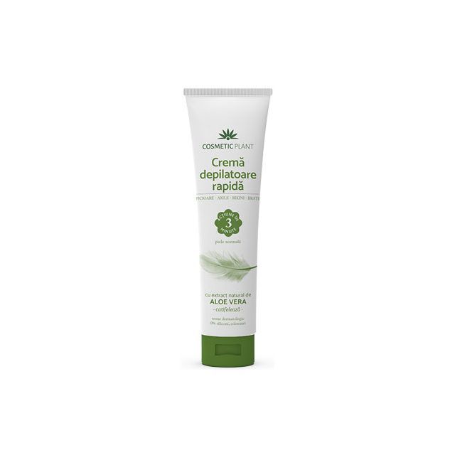 Crema depilatoare rapida cu extract natural de aloe vera 150ml, Cosmetic Plant