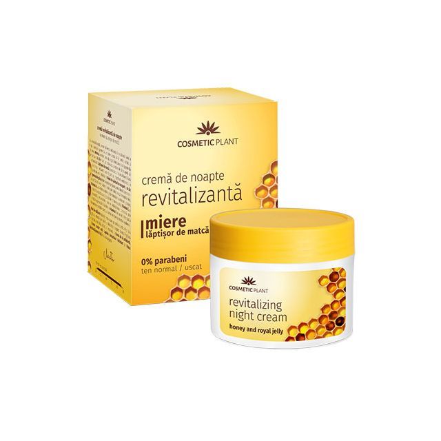 Crema de noapte revitalizanta cu miere si laptisor de matca 50ml, Cosmetic Plant