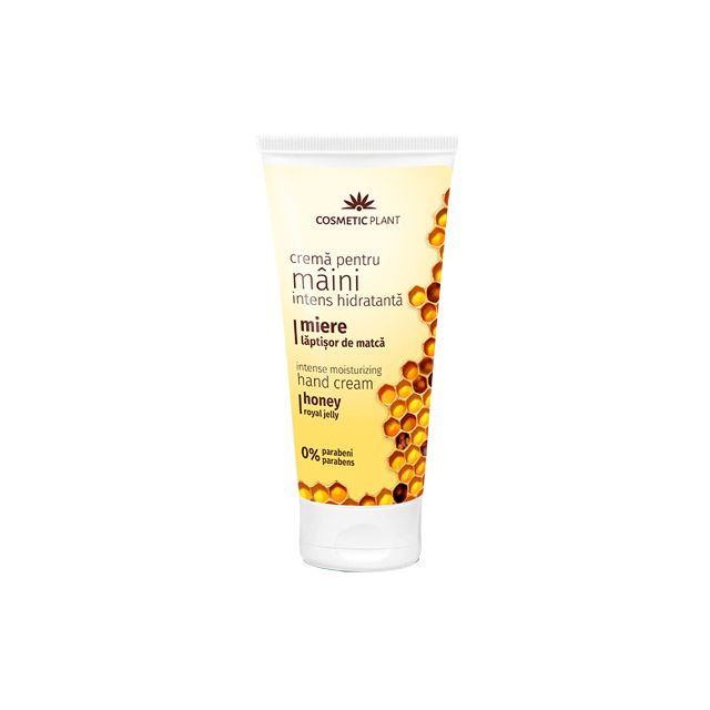 Crema intens hidratanta pentru maini cu miere si laptisor de matca 100ml, Cosmetic Plant