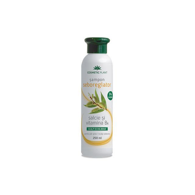 Sampon seboreglator cu salcie alba & complex de vitamine B 250ml, Cosmetic Plant