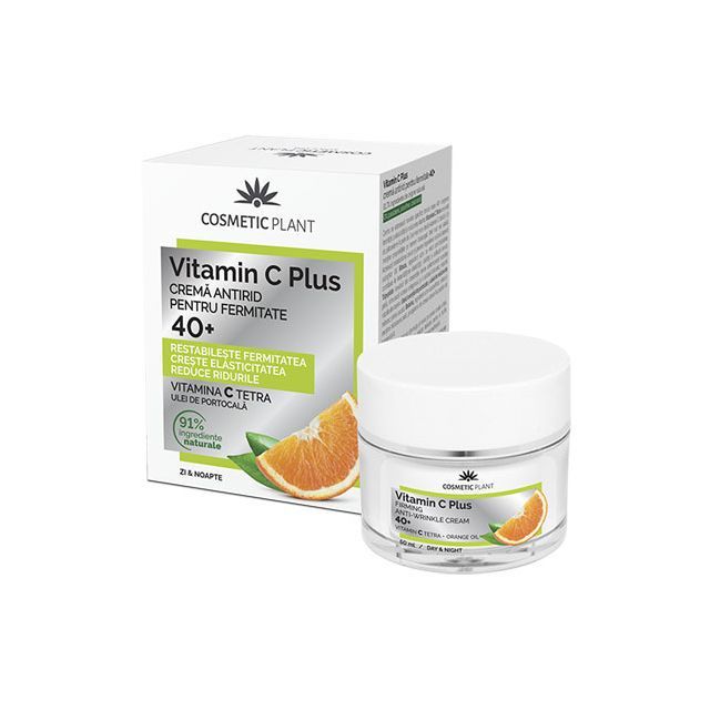 Crema antirid pentru fermitate 40+ Vitamin C Plus 50ml, Cosmetic Plant