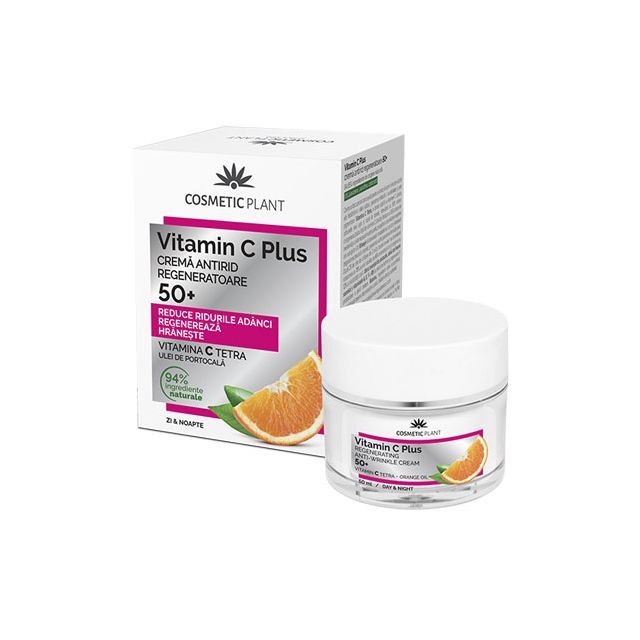 Crema antirid regeneratoare 50+ Vitamin C Plus 50ml, Cosmetic Plant