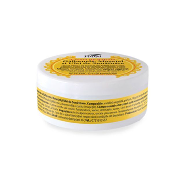 Crema de  Galbenele, Musetel  si Ulei de Sunatoare 100g, Dorel Plant