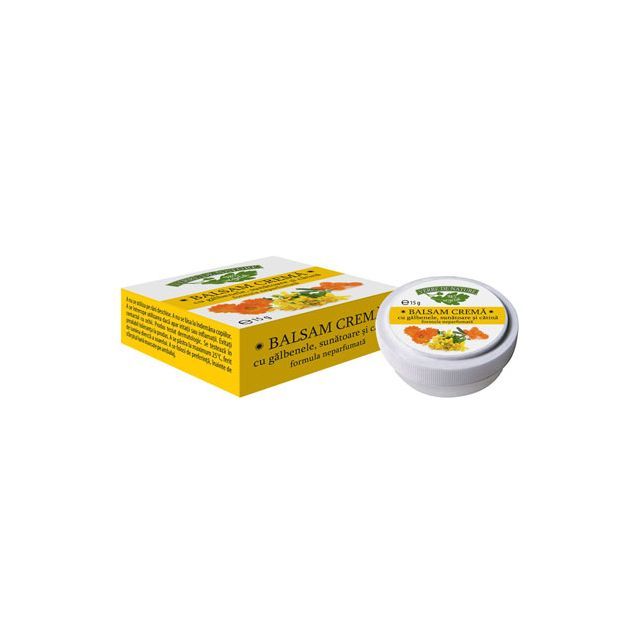 Balsam crema cu galbenele, sunatoare si catina 15g, Manicos