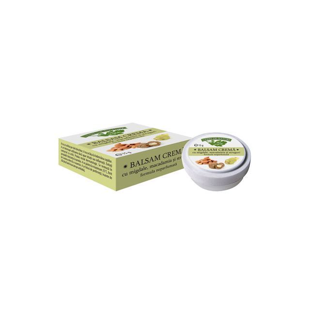 Balsam crema cu migdale dulci, macadamia si struguri 15g, Manicos