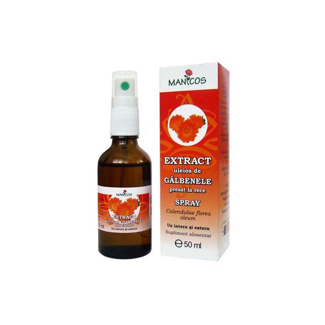 Extract uleios de galbenele 50ml spray, Manicos