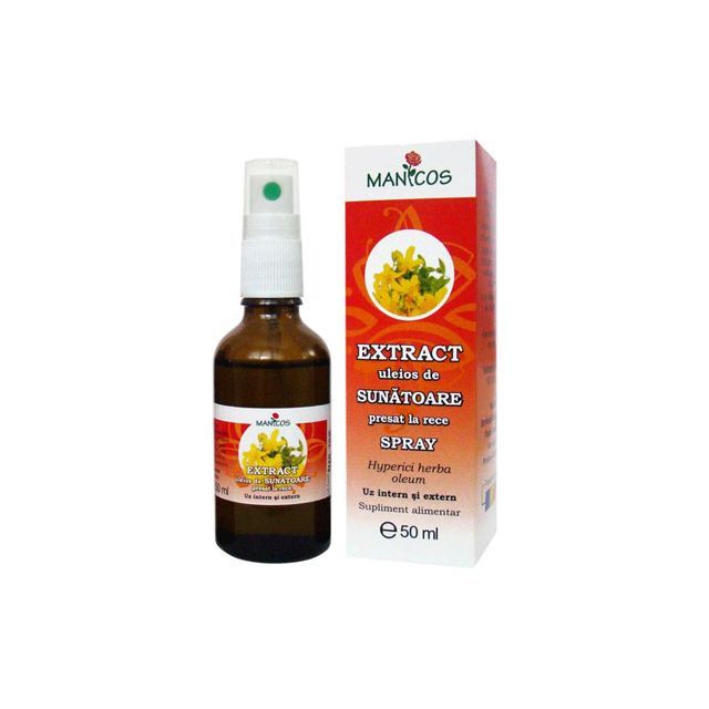 Extract uleios de sunatoare 50ml spray, Manicos