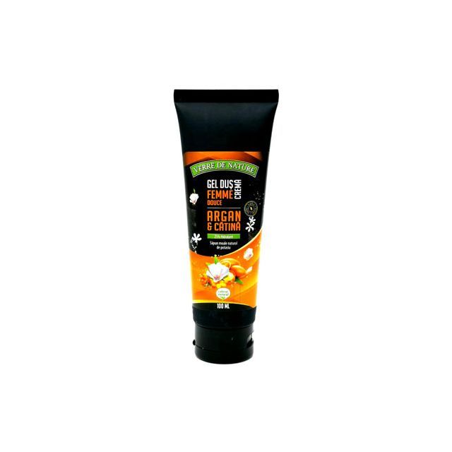 Gel de dus crema Femme Douce cu argan, catina si miere de albine 100ml, Manicos