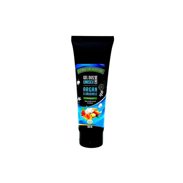 Gel de dus crema Unisex cu argan, galbenele si miere de albine 100ml, Manicos