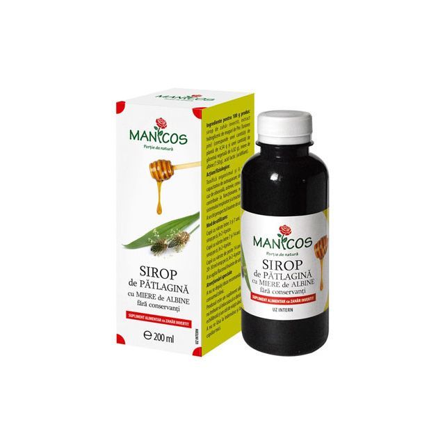 Sirop patlagina  200ml, Manicos