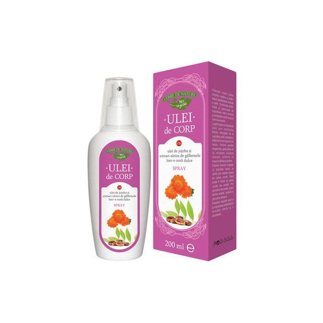 Ulei de corp cu jojoba, galbenele si note dulci 200ml, Manicos