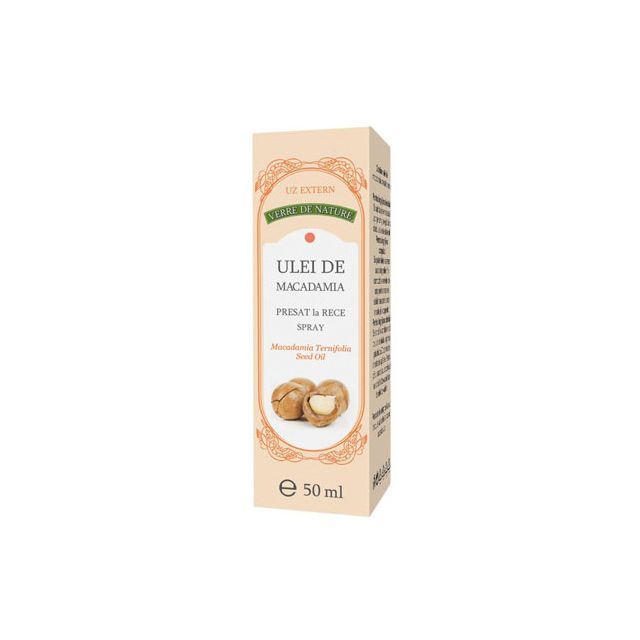 Ulei de macadamia presat la rece 50ml spray, Manicos