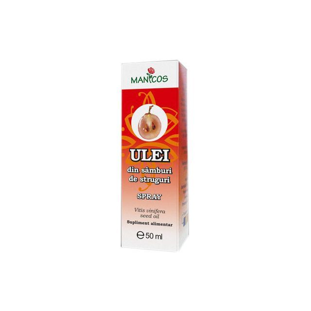 Ulei din samburi de struguri 10ml, Manicos