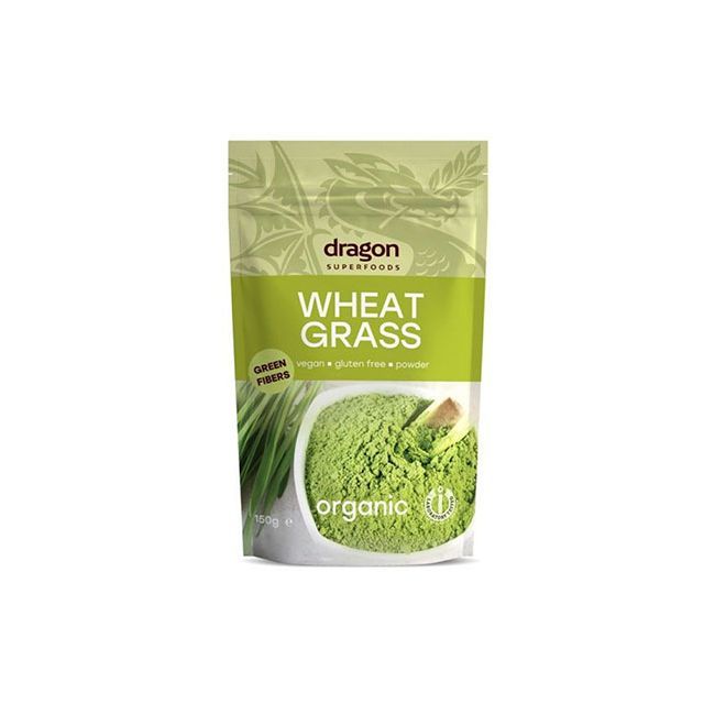 Iarba de grau pulbere bio 150g, Dragon Superfoods