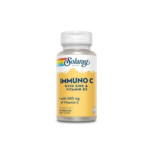 Immuno C with Zinc and Vitamin D3 30 cps, Solaray