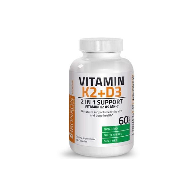 Vitamina K2 + Vitamina D3 60cps, Bronson
