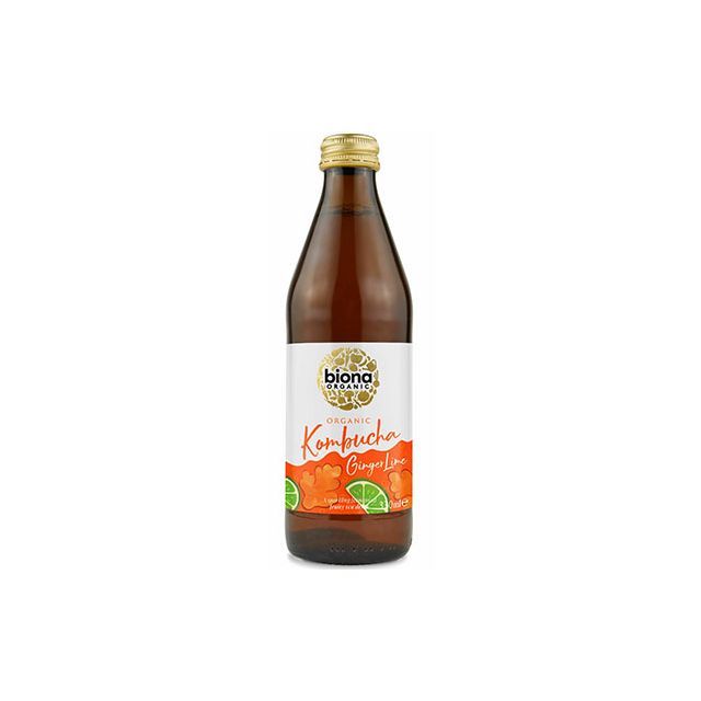 Kombucha cu ghimbir si lime bio 330ml, Biona