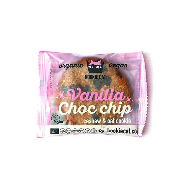 Cookie cu vanilie si ciocolata fara gluten bio 50g, Kookie Cat