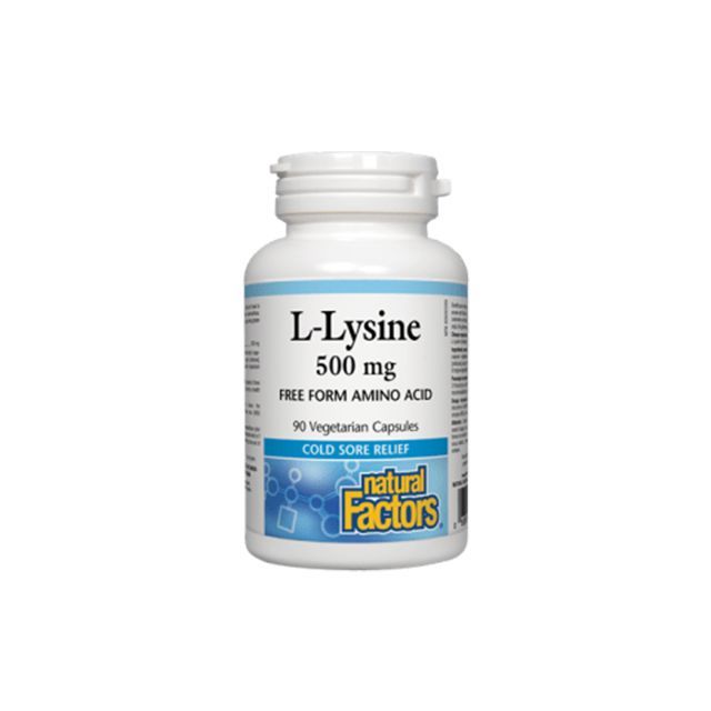L-Lizina (L-Lysine) 500mg 90 cps, Natural Factors
