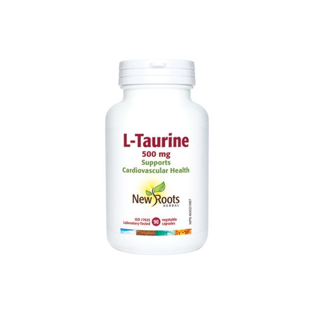 L-Taurina 500mg 90 cps, New Roots