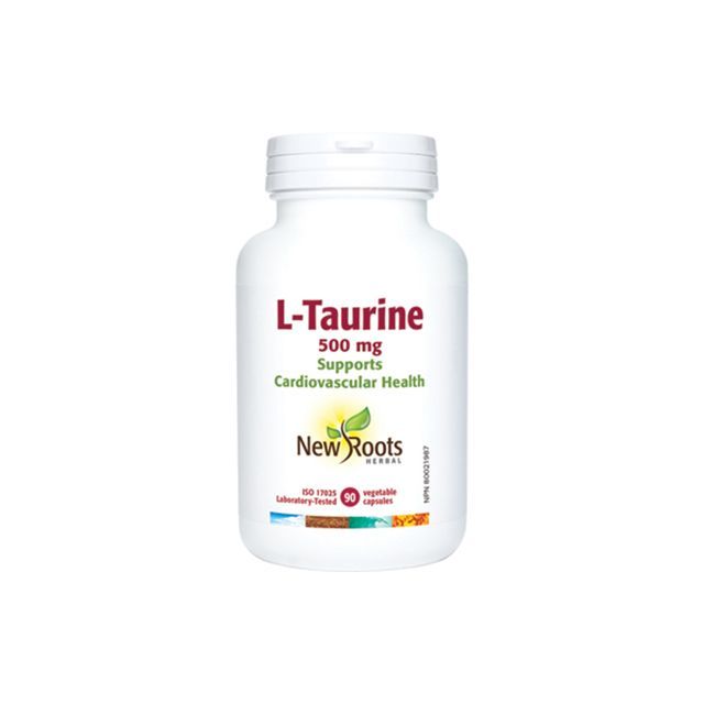 L-Taurina 500mg 90 cps, New Roots