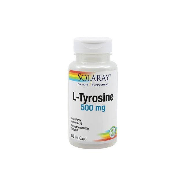 L-Tyrosine  500mg 50 cps, Solaray