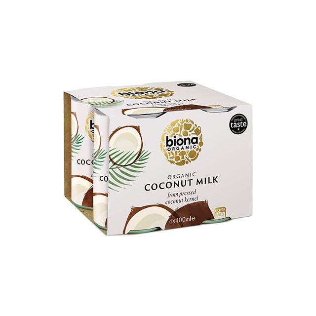 Lapte de cocos bio pack (4x400ml), Biona