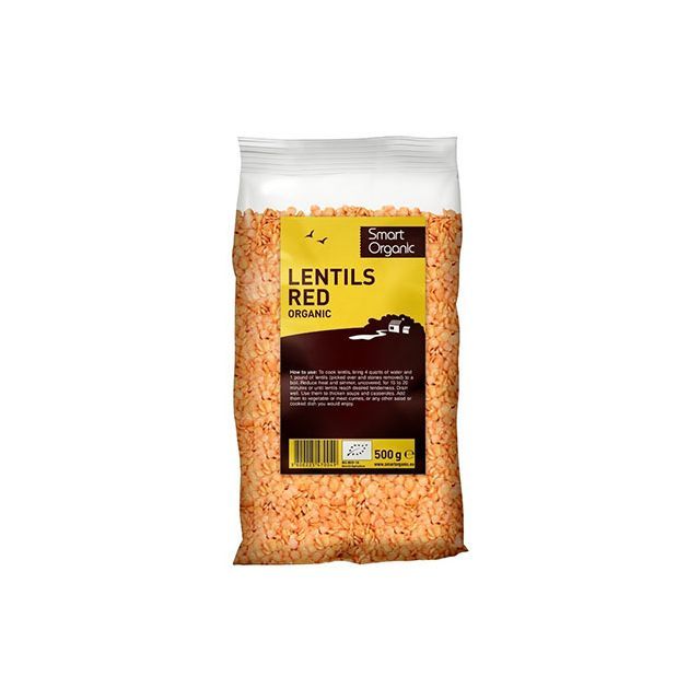 Linte rosie bio 500g, Smart Organic