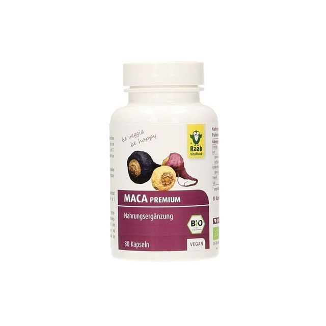 Maca Premium bio 500mg 80 cps, Raab Vitalfood