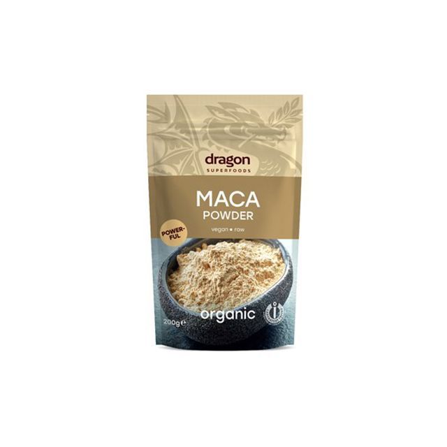 Maca pulbere raw bio 200g, Dragon Superfoods
