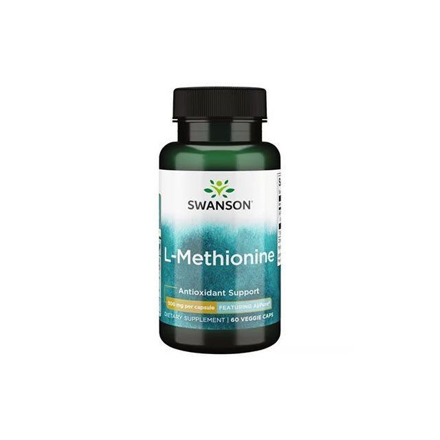 L-Methionine Ultra AjiPure® 500mg 60 cps, Swanson
