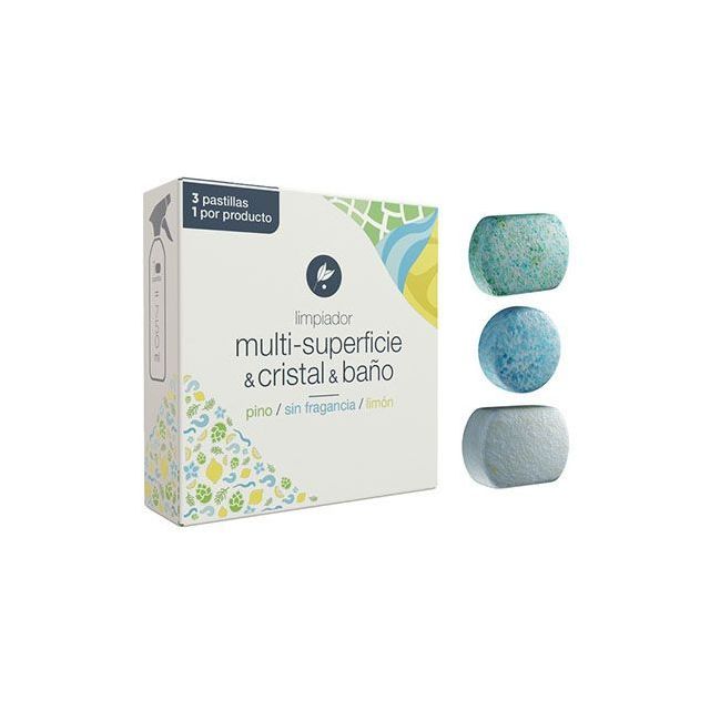 Tablete pentru curatat sticla, baie, multi-suprafete 3 buc, Neletab