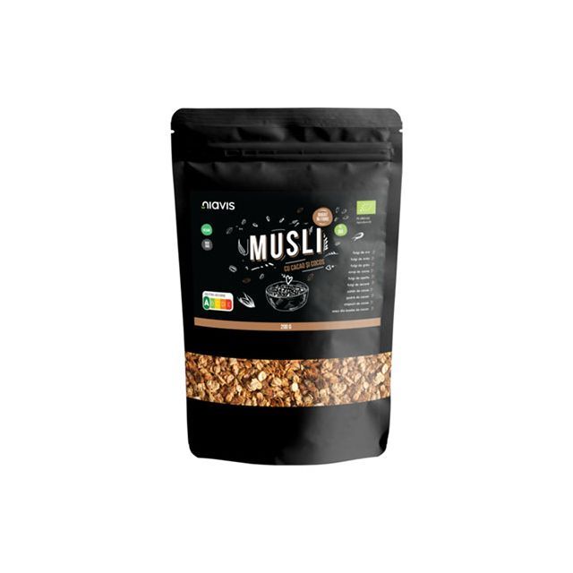 Musli cu Cacao si Cocos Ecologic/Bio 200g, Niavis