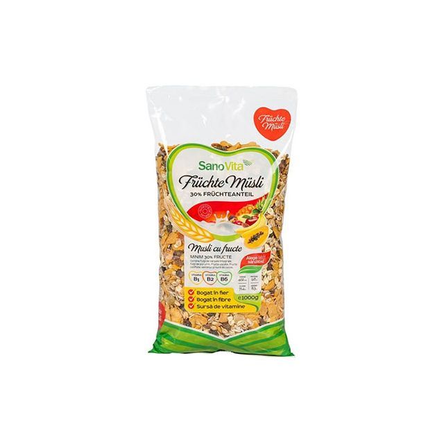 Musli cu fructe 1kg, SanoVita