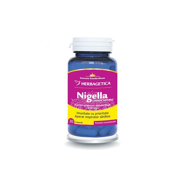Nigella - Chimen negru 30 cps, Herbagetica
