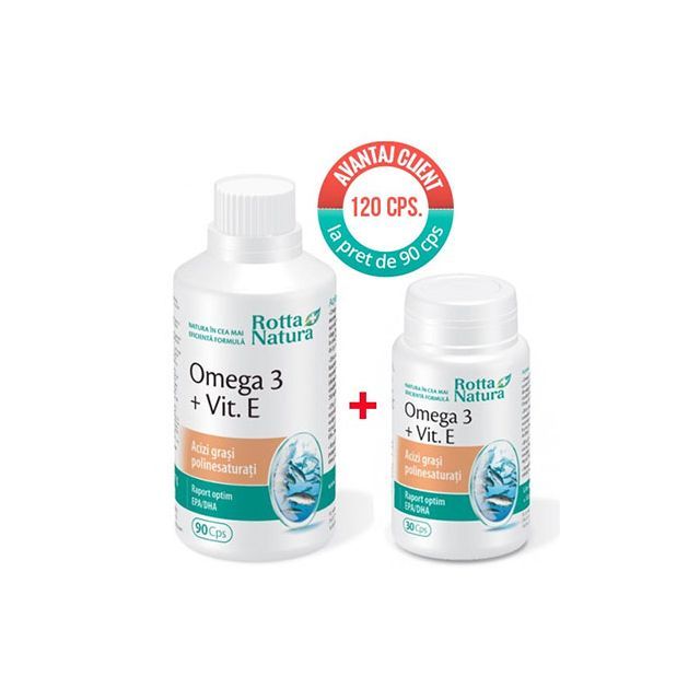 Omega 3 + Vit. E 90 cps, Rotta Natura