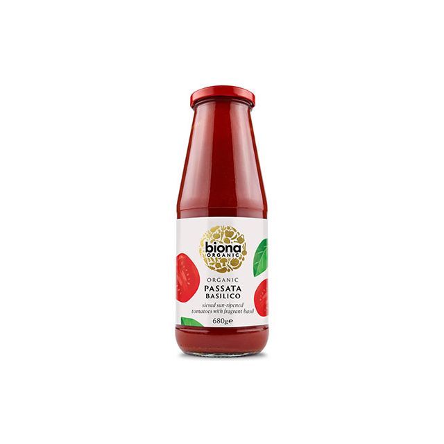Pasatta cu busuioc bio 680g, Biona